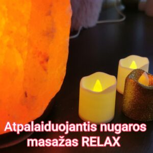 Atpalaiduojantis nugaros masažas RELAX 60min