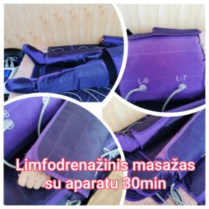 Limfodrenažinis masažas aparatu (presoterapija) 30min